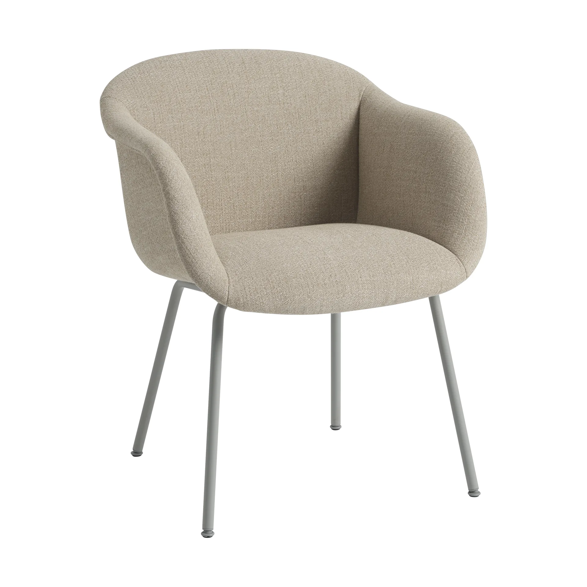 Fiber Soft Armchair tube pohja, Ecriture 240/Grey Muuto