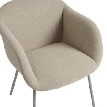 Fiber Soft Armchair tube pohja - Ecriture 240/Grey - Muuto