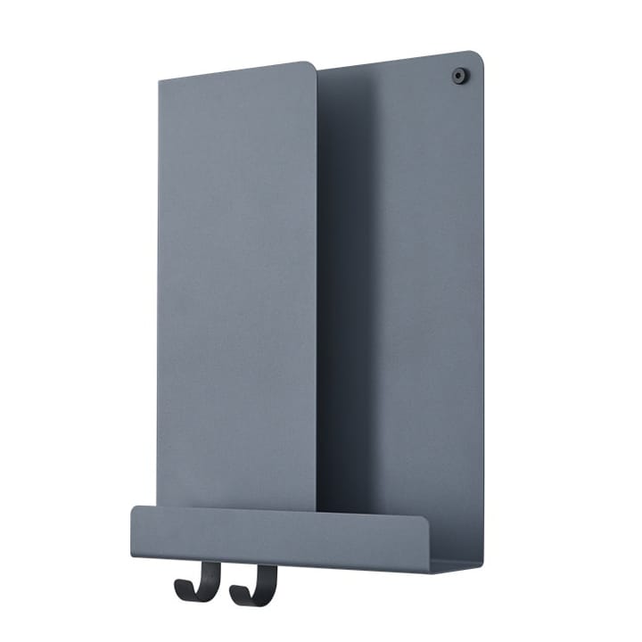 Folded hylly 40 x 295 cm - Blue-grey - Muuto