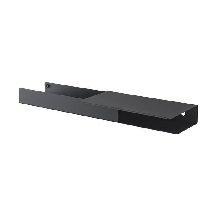 Folded platform -hylly 62 x 5,4 cm - Black - Muuto