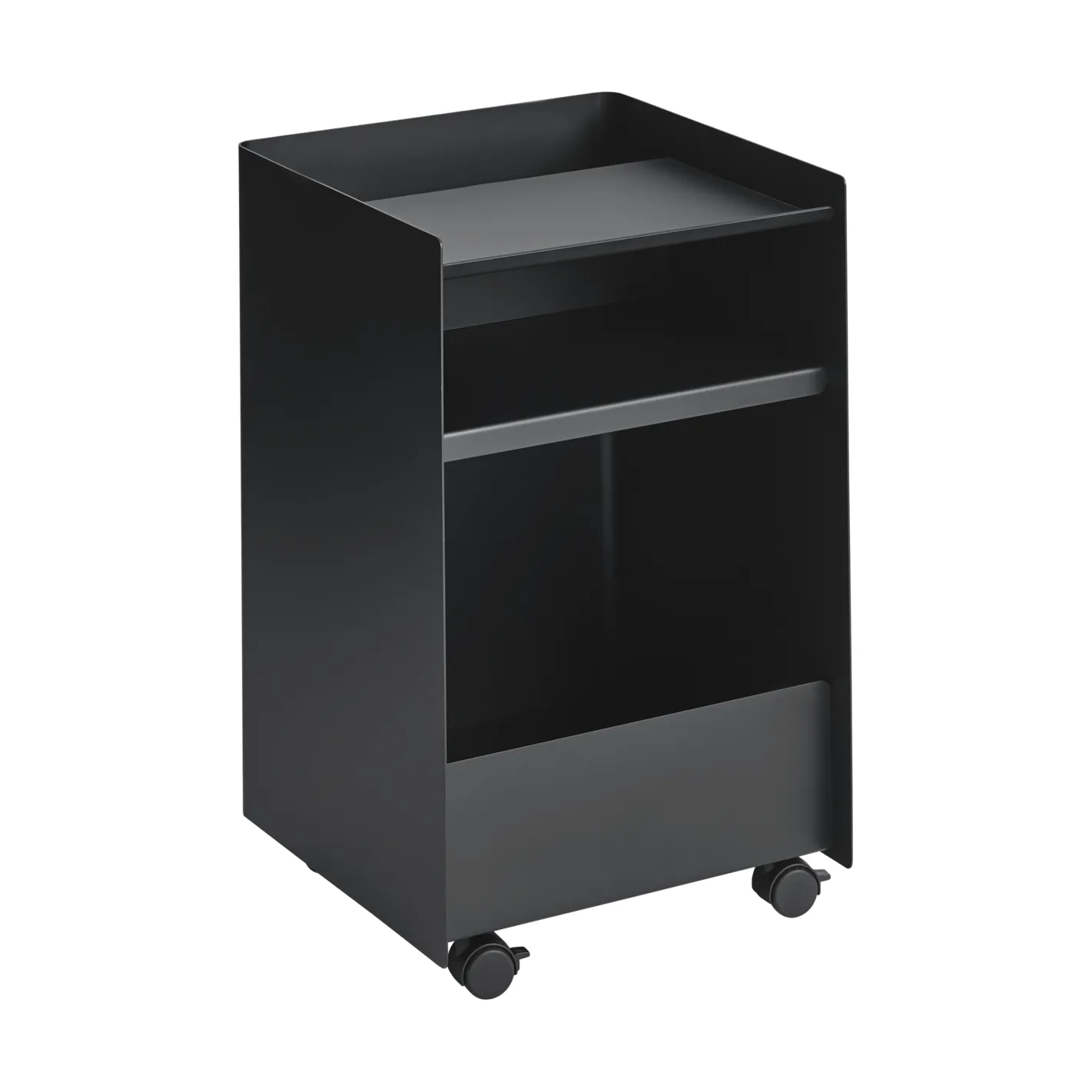 Folded Trolley rullavaunu avoin, Black, 37,4x61,5x37,2 cm Muuto