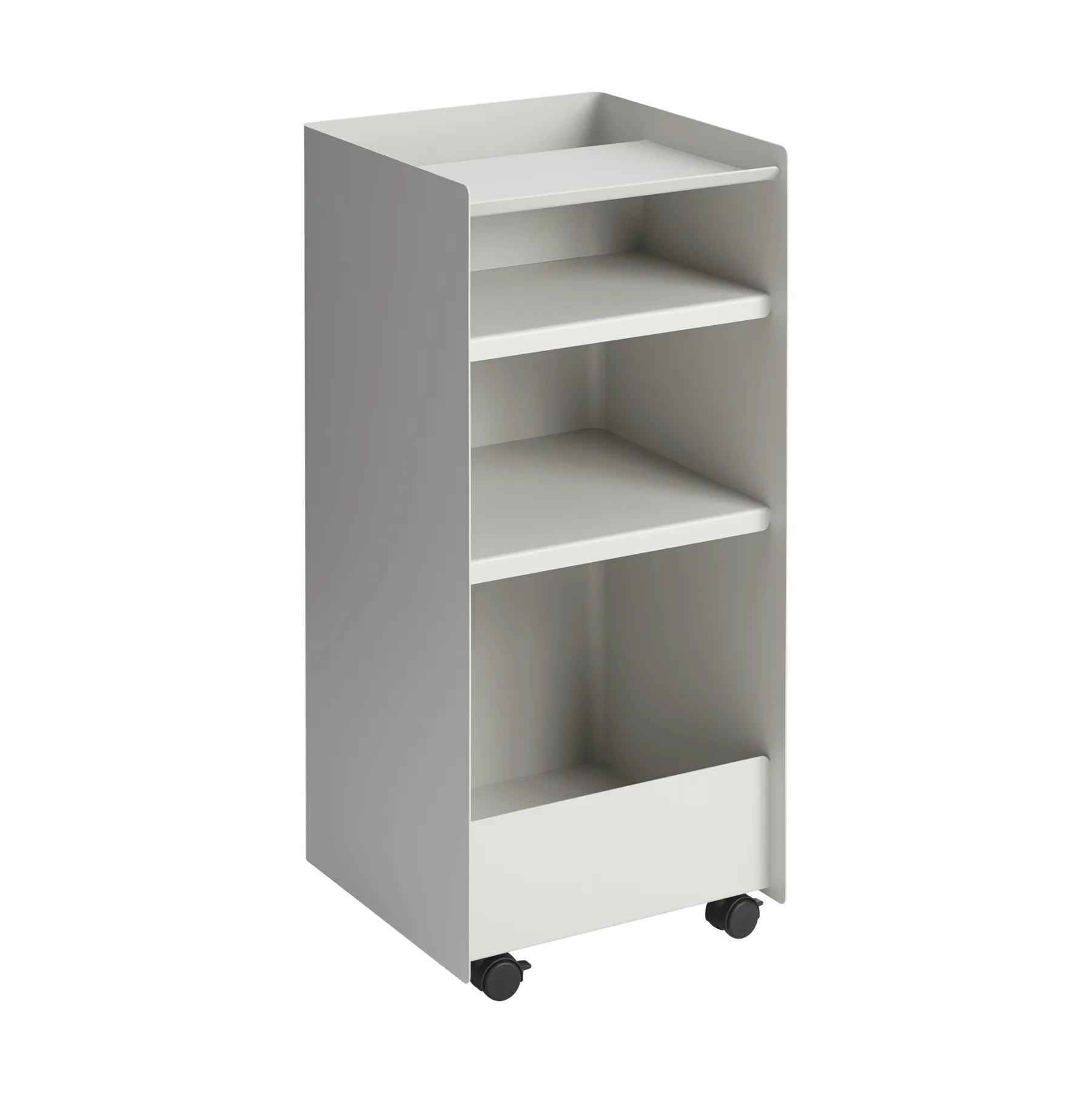 Folded Trolley rullavaunu avoin, Harmaa, 37,4x38,7x37,2 cm Muuto