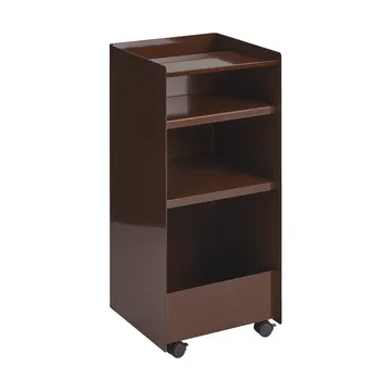 Folded Trolley rullavaunu avoin - Tummanpunainen, 37,4x38,7x37,2 cm - Muuto