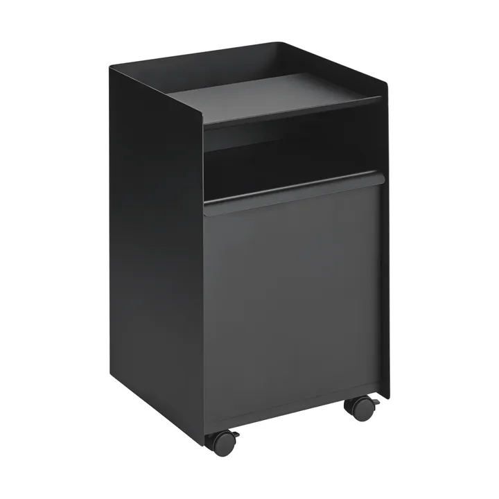 Folded Trolley rullavaunu laatikolla - Black - Muuto