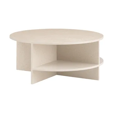 Halves-sohvapöytä - Light taupe-terrazzo, Ø85 cm - Muuto