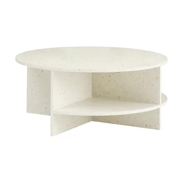 Halves-sohvapöytä - Off white-terrazzo, Ø85 cm - Muuto