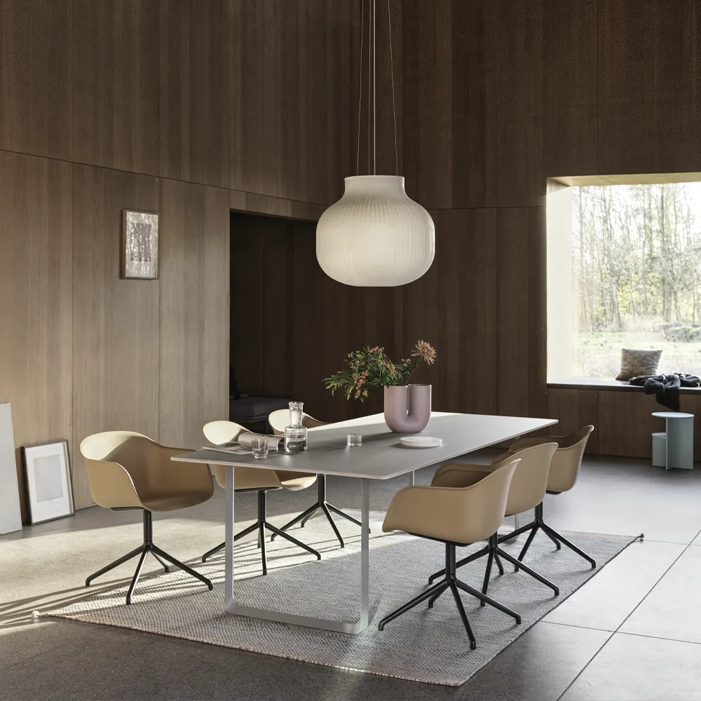 Kink maljakko 26 cm, Dusty lilac Muuto