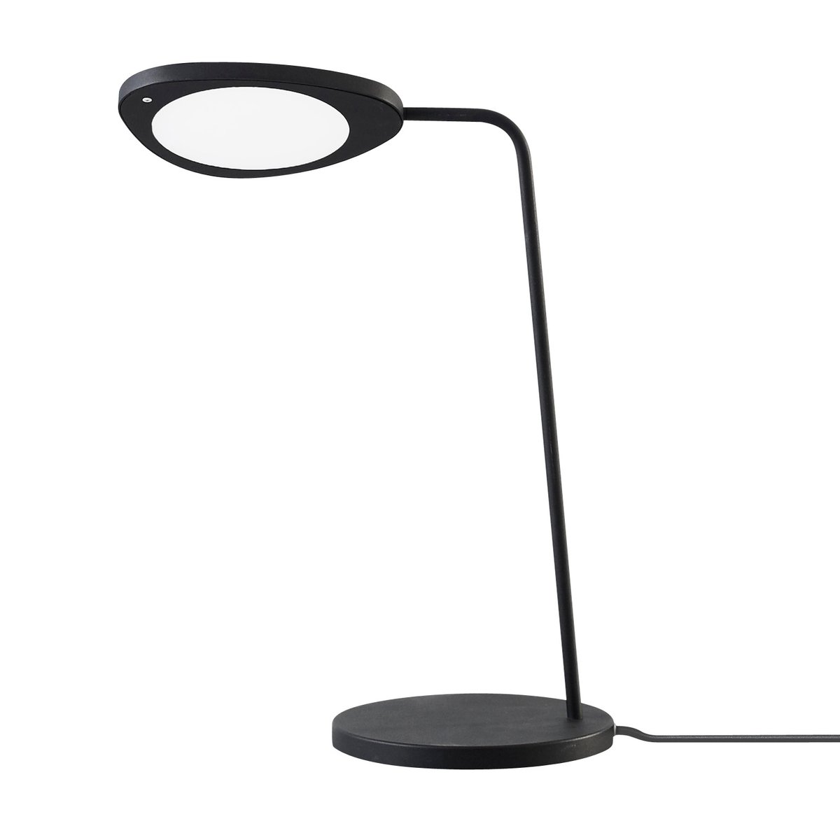 Muuto Leaf pöytälamppu valkoinen Black | Skandinaavinen Sisustus | Pöytävalaisimet | Musta