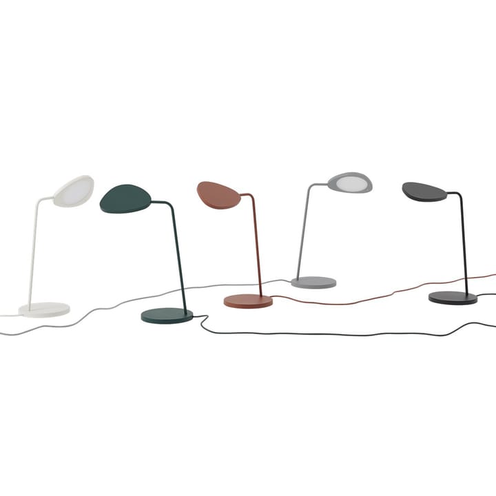 Leaf pöytälamppu valkoinen, Dark green Muuto