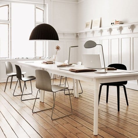 Leaf pöytälamppu valkoinen, valkoinen Muuto