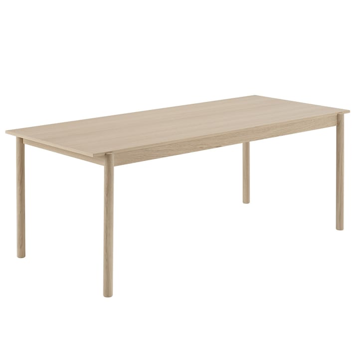 Linear pöytä, tammi - 90 x 200 cm - Muuto