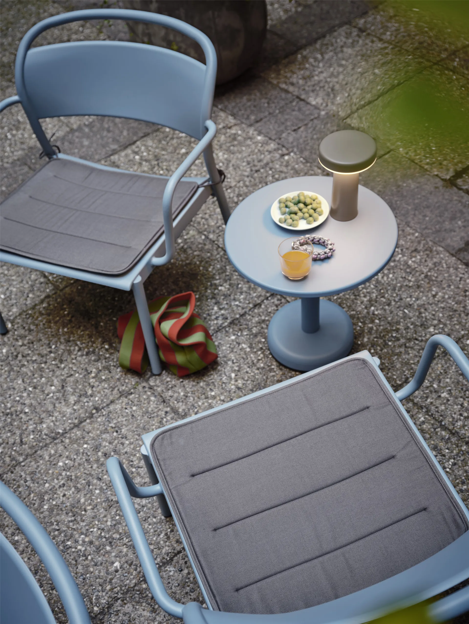 Linear Steel Armchair istuintyyny, Twitell dark grey Muuto