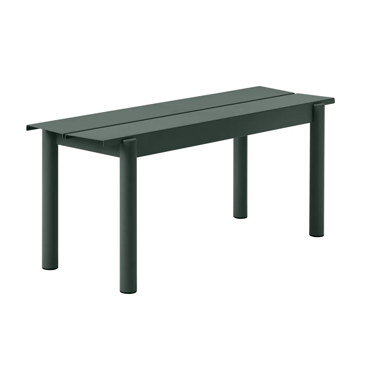 Muuto Linear steel bench -penkki 110 x 34 cm Dark green