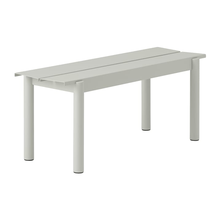 Linear steel bench -penkki 110 x 34 cm - Grey (RAL 7044) - Muuto
