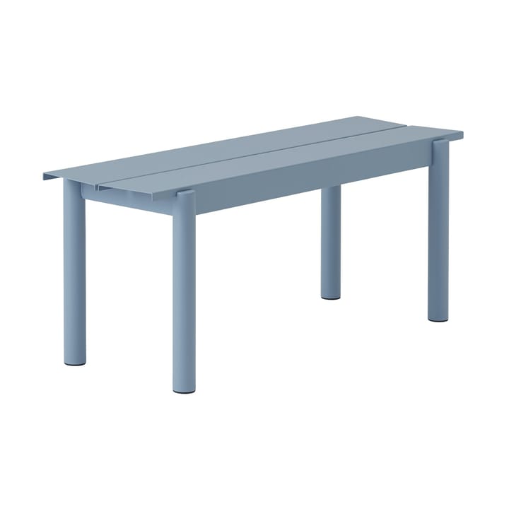 Linear steel bench -penkki 110 x 34 cm - Pale blue - Muuto