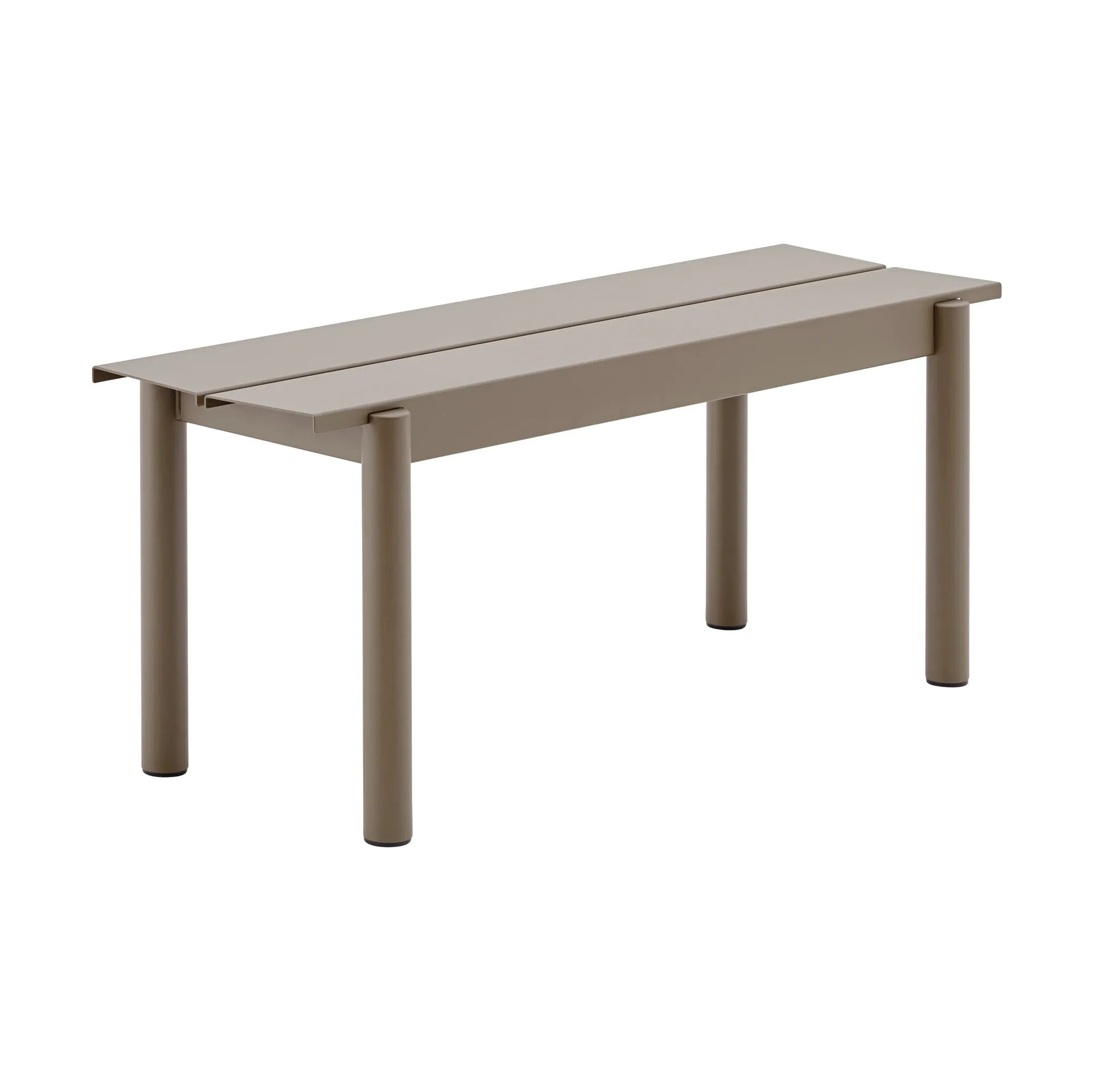 Linear steel bench -penkki 110 x 34 cm, taupe Muuto