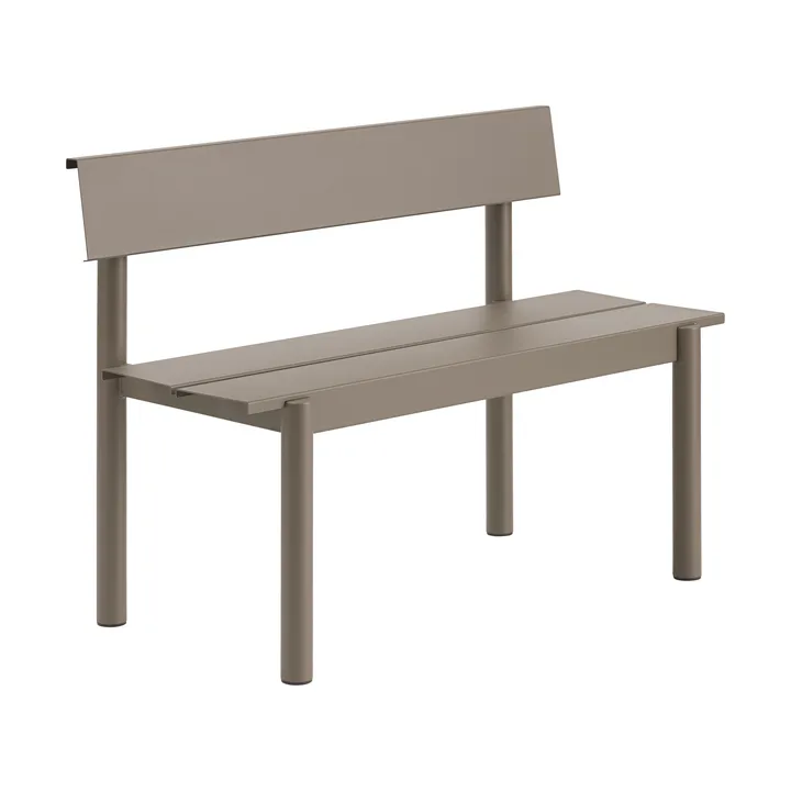 Linear steel bench -penkki 110 x 34 cm - taupe - Muuto