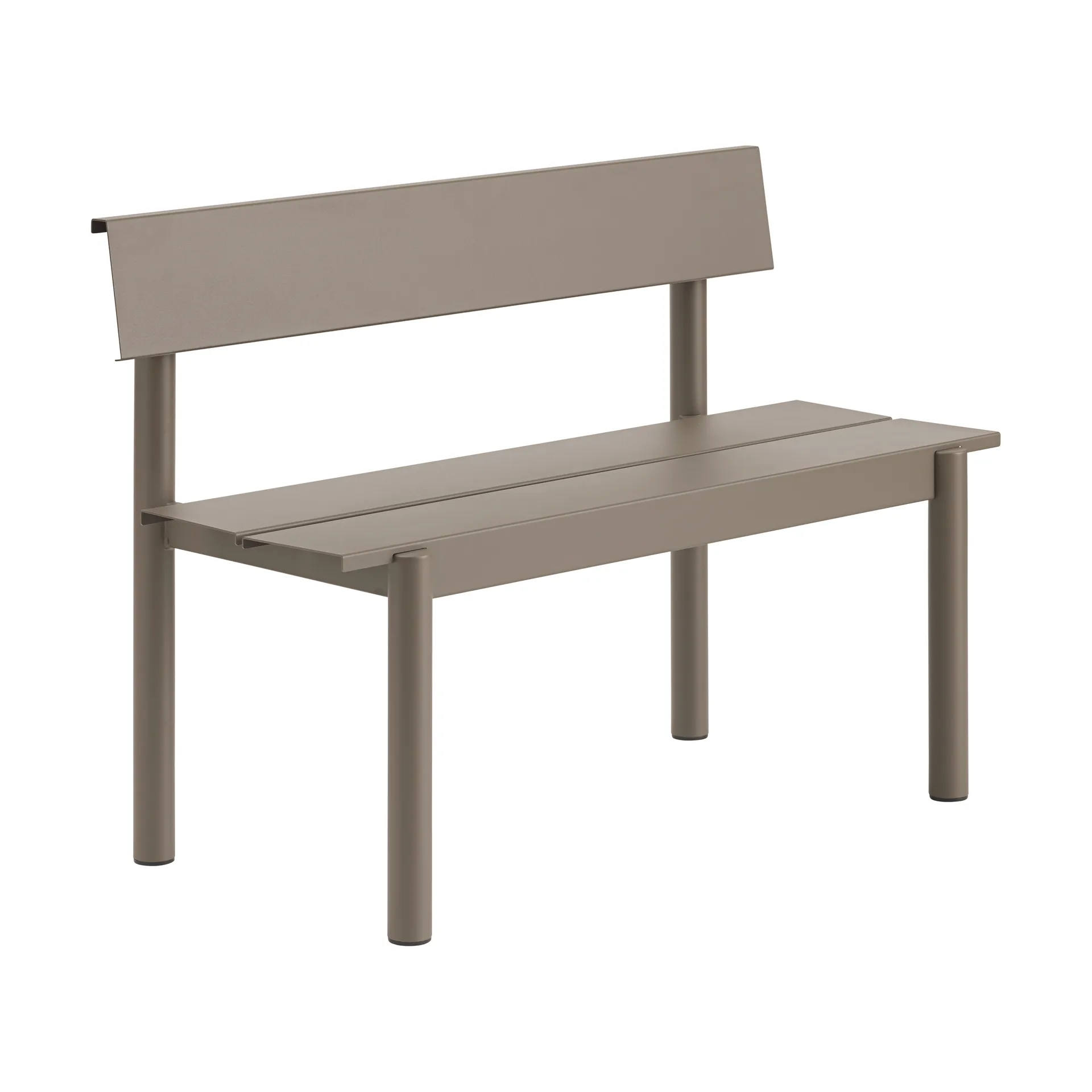 Linear steel bench -penkki 110 x 34 cm, taupe Muuto
