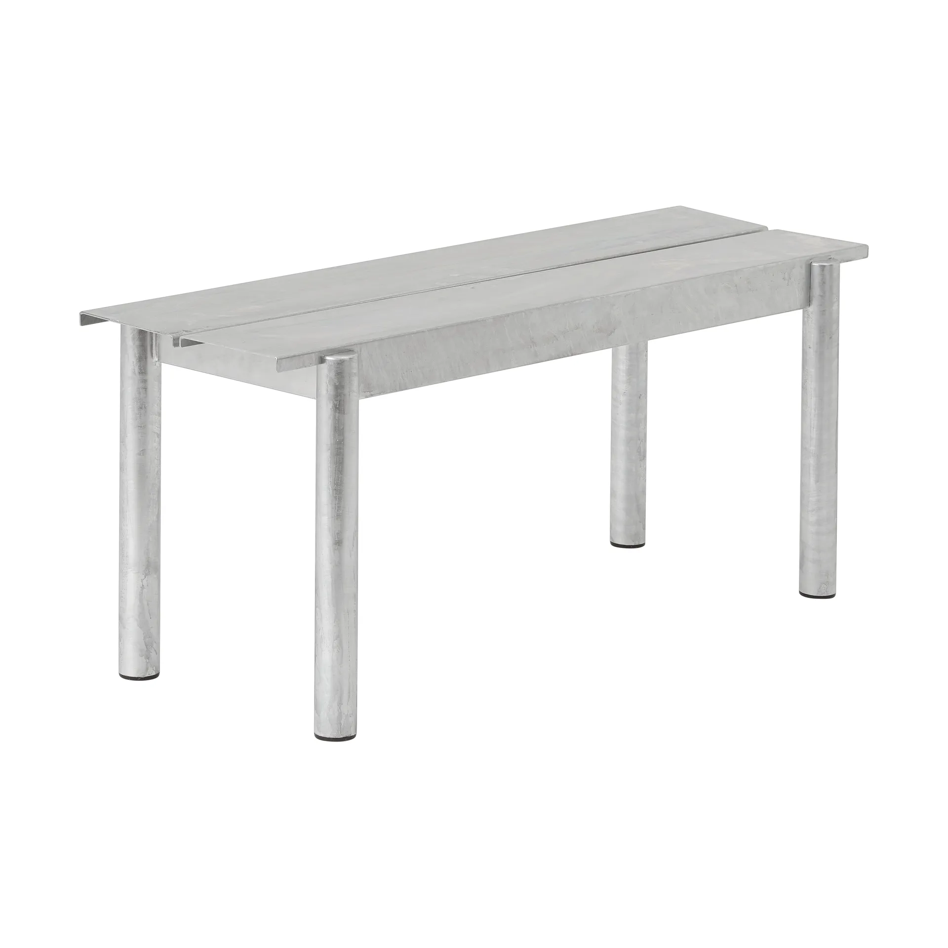 Linear steel bench -penkki 110 x 34 cm, Warm galvanized steel Muuto