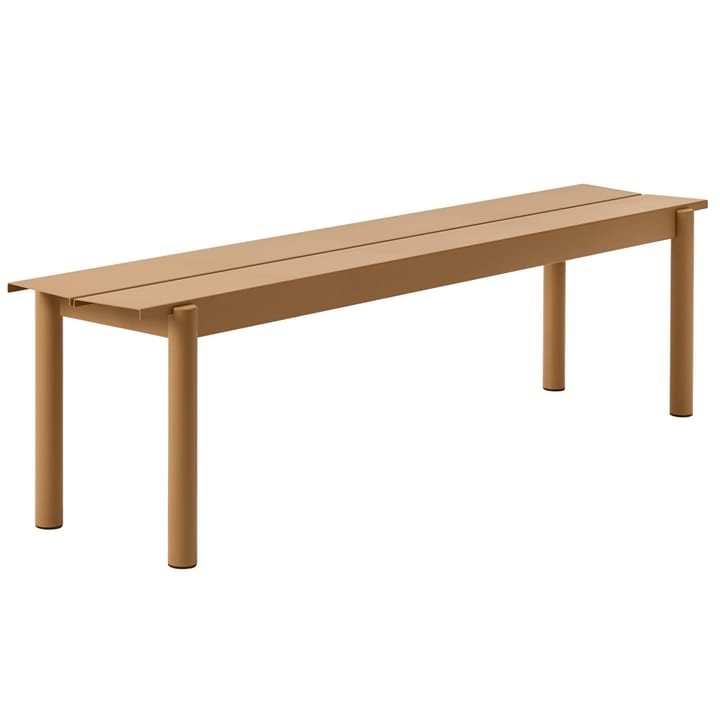 Linear steel bench -penkki 170 x 34 cm - Burnt orange - Muuto