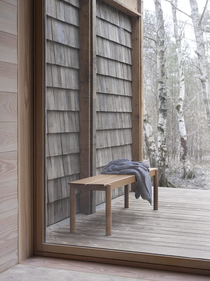 Linear steel bench -penkki 170 x 34 cm, Burnt orange Muuto