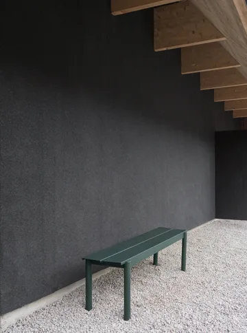 Linear steel bench -penkki 170 x 34 cm - Dark green - Muuto