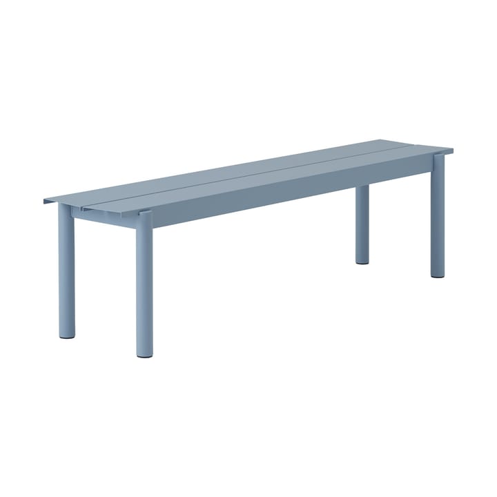 Linear steel bench -penkki 170 x 34 cm - Pale blue - Muuto