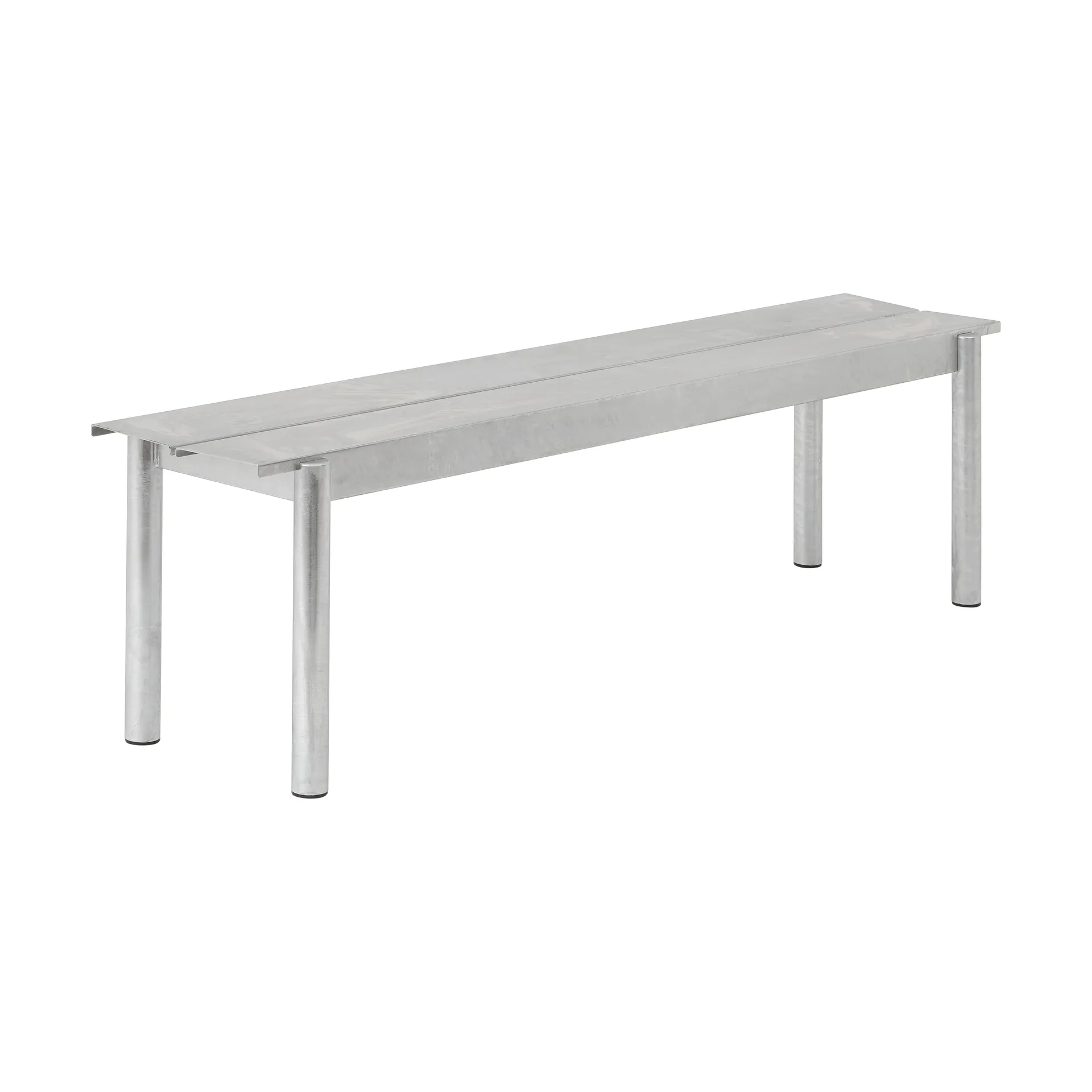 Linear steel bench -penkki 170 x 34 cm, Warm galvanized steel Muuto