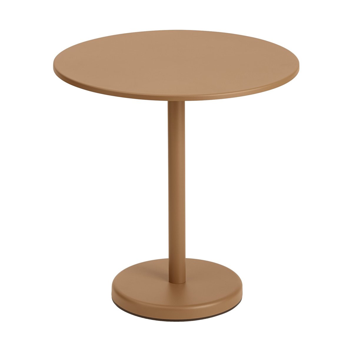 Muuto Linear steel café table V2 pöytä 70 cm Burnt orange