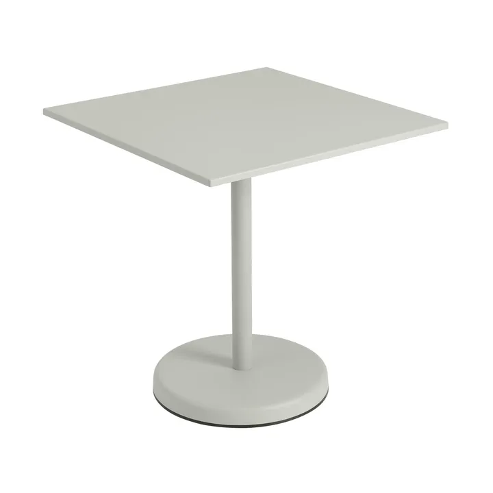 Linear steel café table V2 pöytä 70x70 cm Grey - Muuto