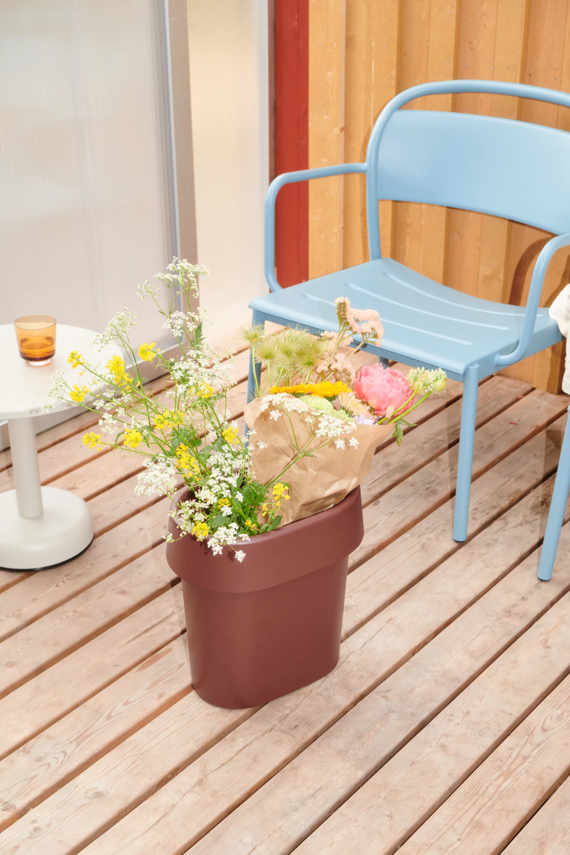 Linear Steel nojatuoli, Vaalea sininen Muuto