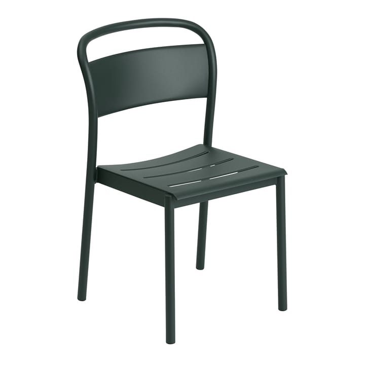Linear steel side chair terästuoli - Dark green - Muuto