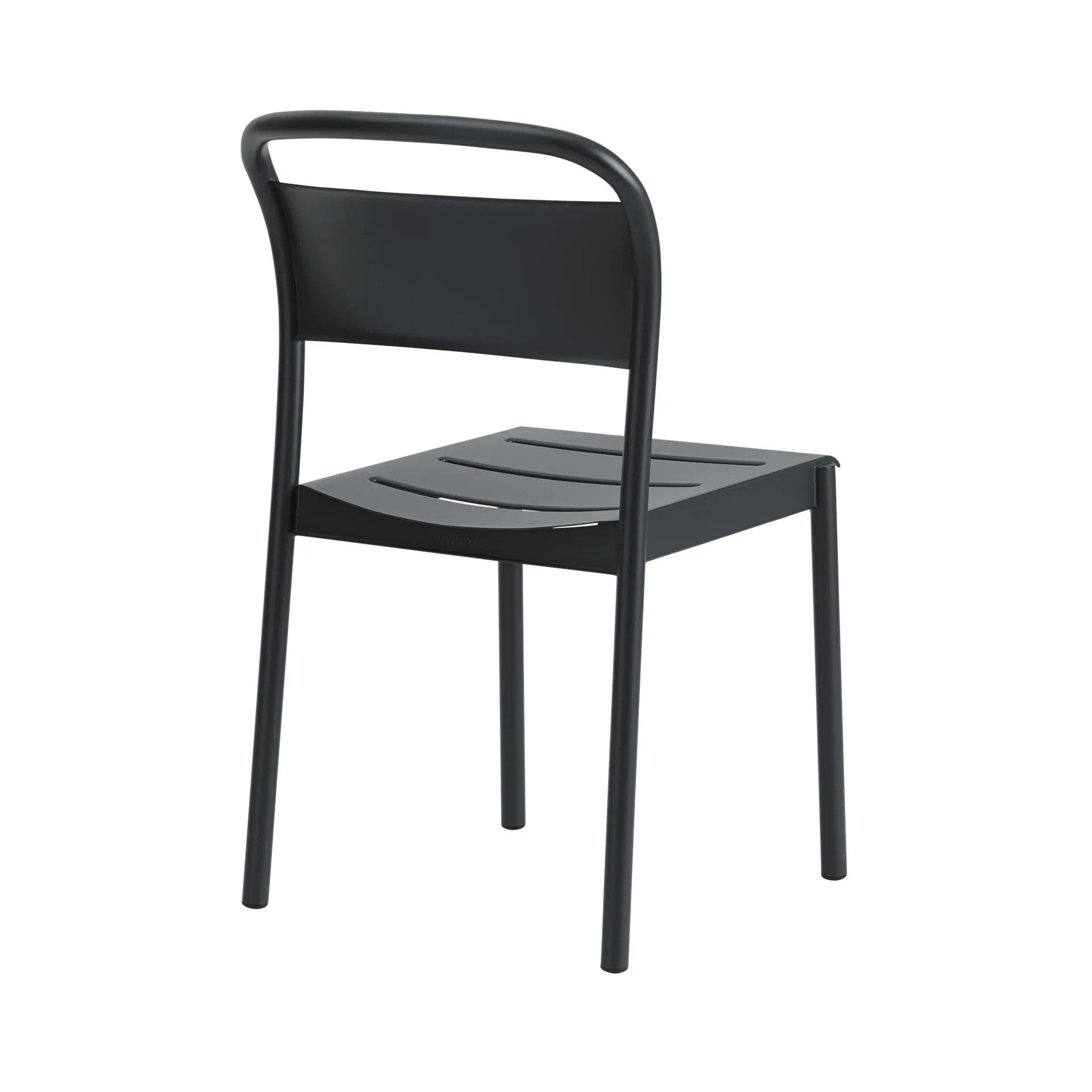 Linear steel side chair -tuoli, Black Muuto