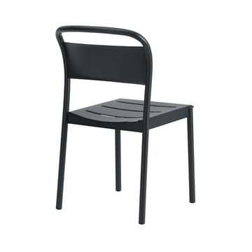 Linear steel side chair -tuoli - Black - Muuto