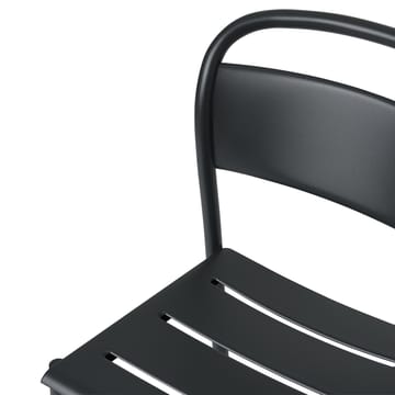 Linear steel side chair -tuoli - Black - Muuto