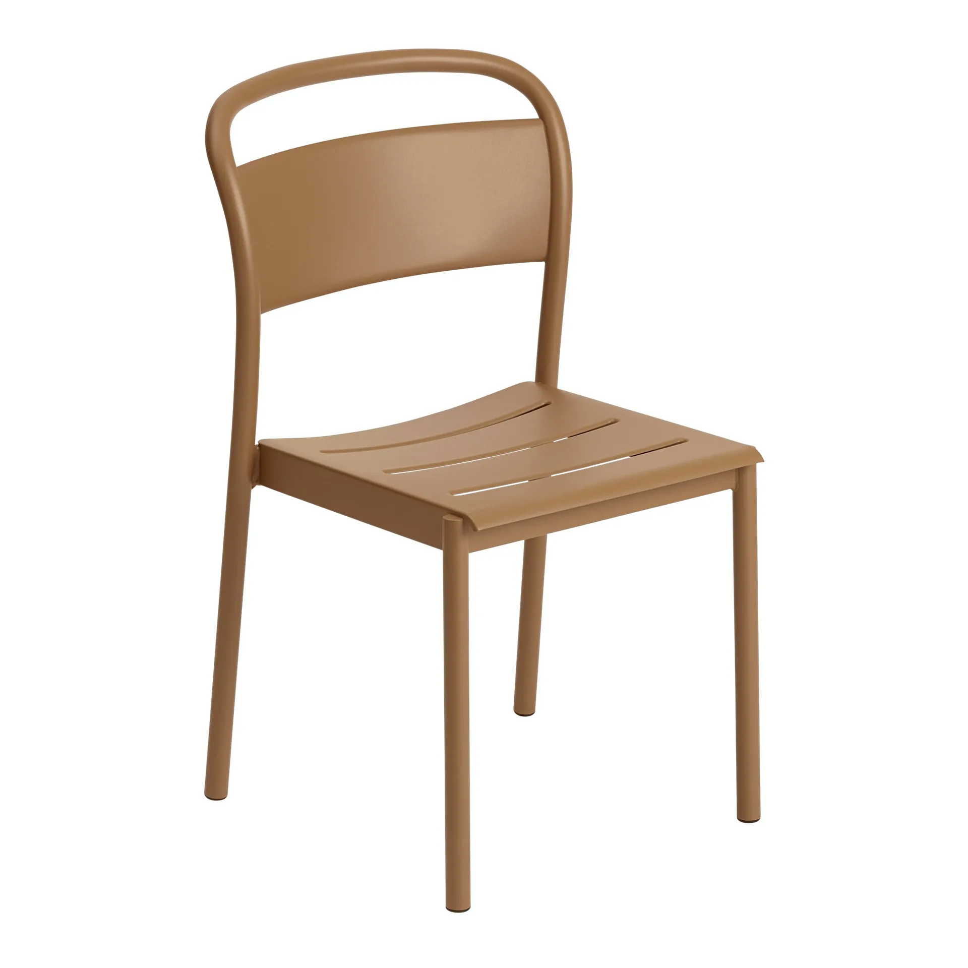 Linear steel side chair -tuoli, Burnt orange Muuto