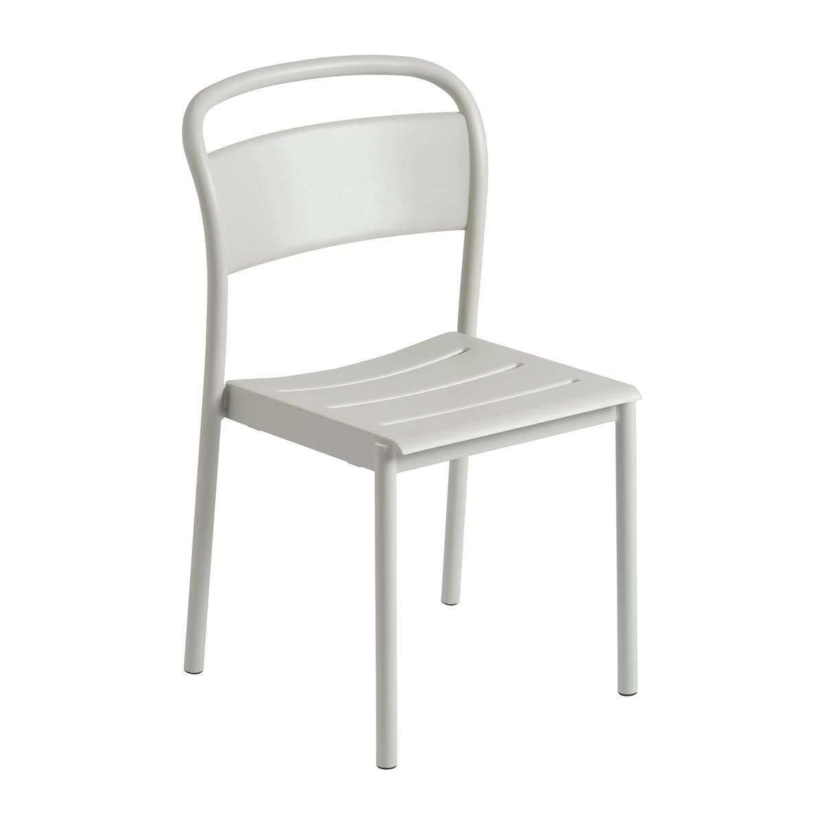 Muuto Linear steel side chair -tuoli Grey (RAL 7044)