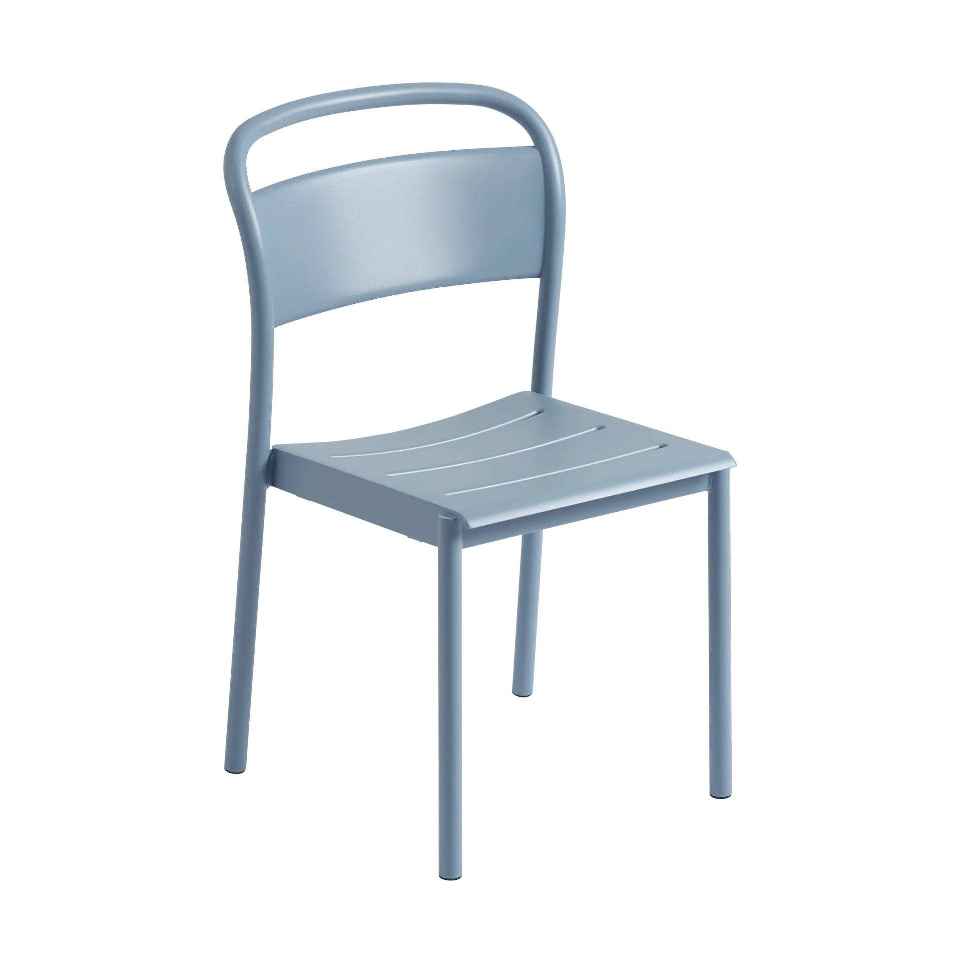 Linear steel side chair -tuoli, Pale blue Muuto