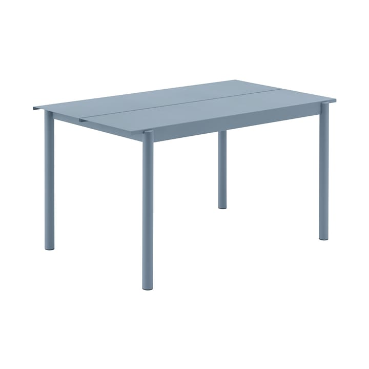 Linear steel table -pöytä 140 x 75 cm - Pale blue - Muuto