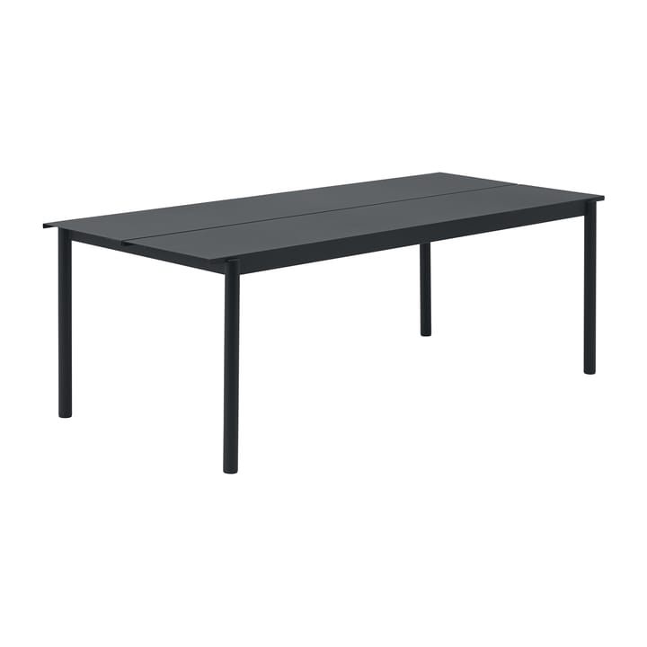 Linear steel table pöytä 220 x 90 cm - Black (RAL 7021) - Muuto