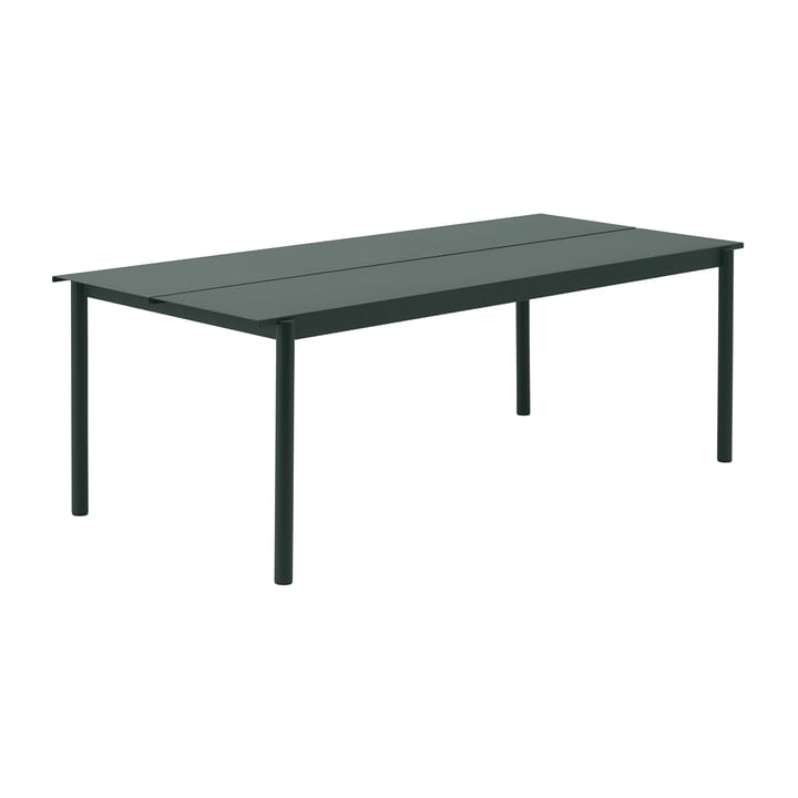 Linear steel table pöytä 220 x 90 cm - Dark green (RAL 6012) - Muuto