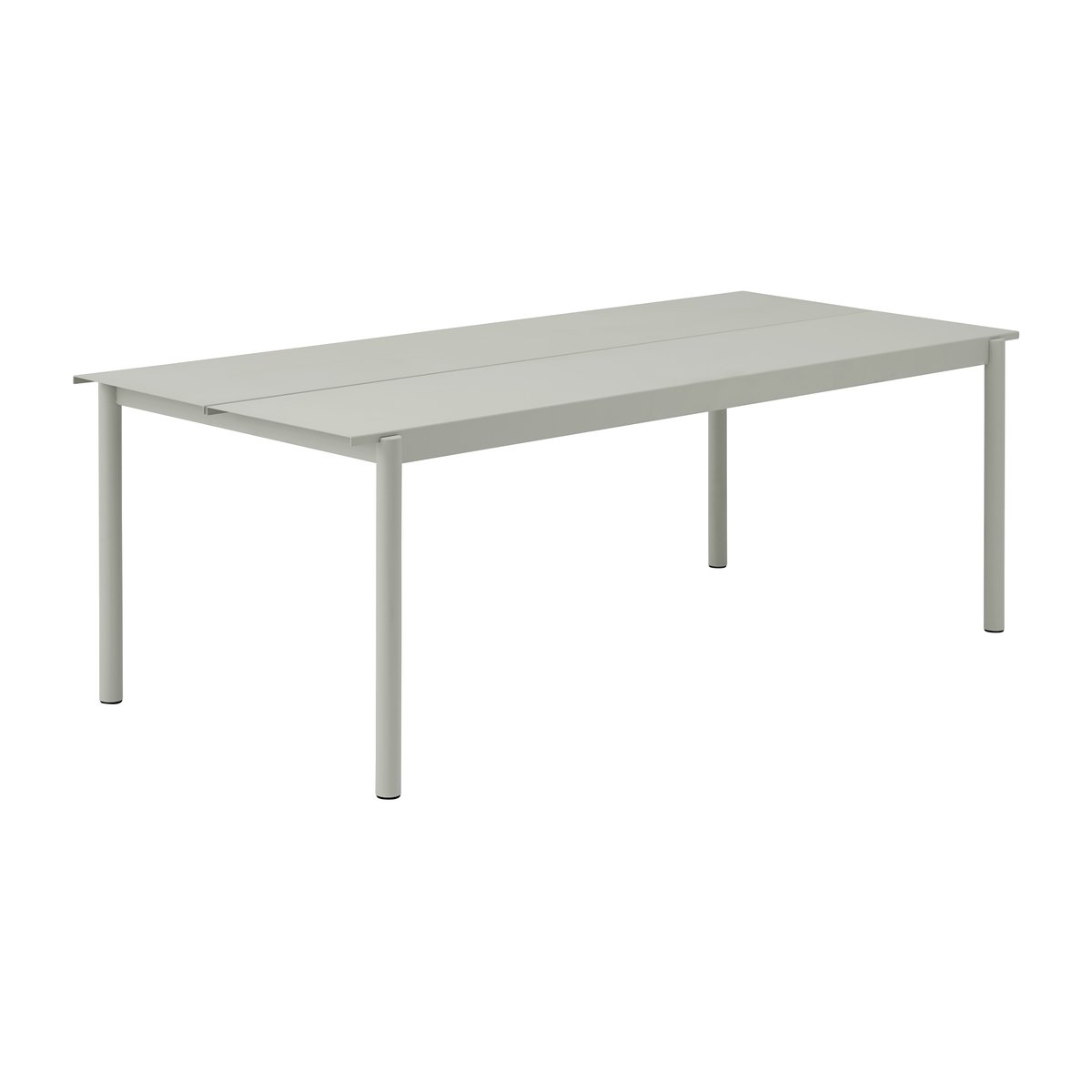 Muuto Linear steel table pöytä 220 x 90 cm Grey (RAL 7044)