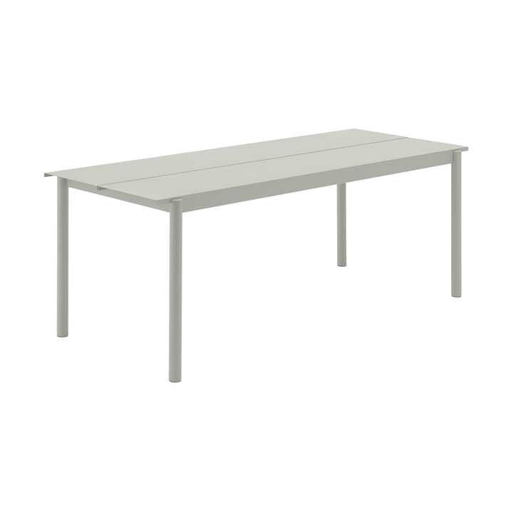 Linear steel table teräspöytä 200 cm - Grey - Muuto