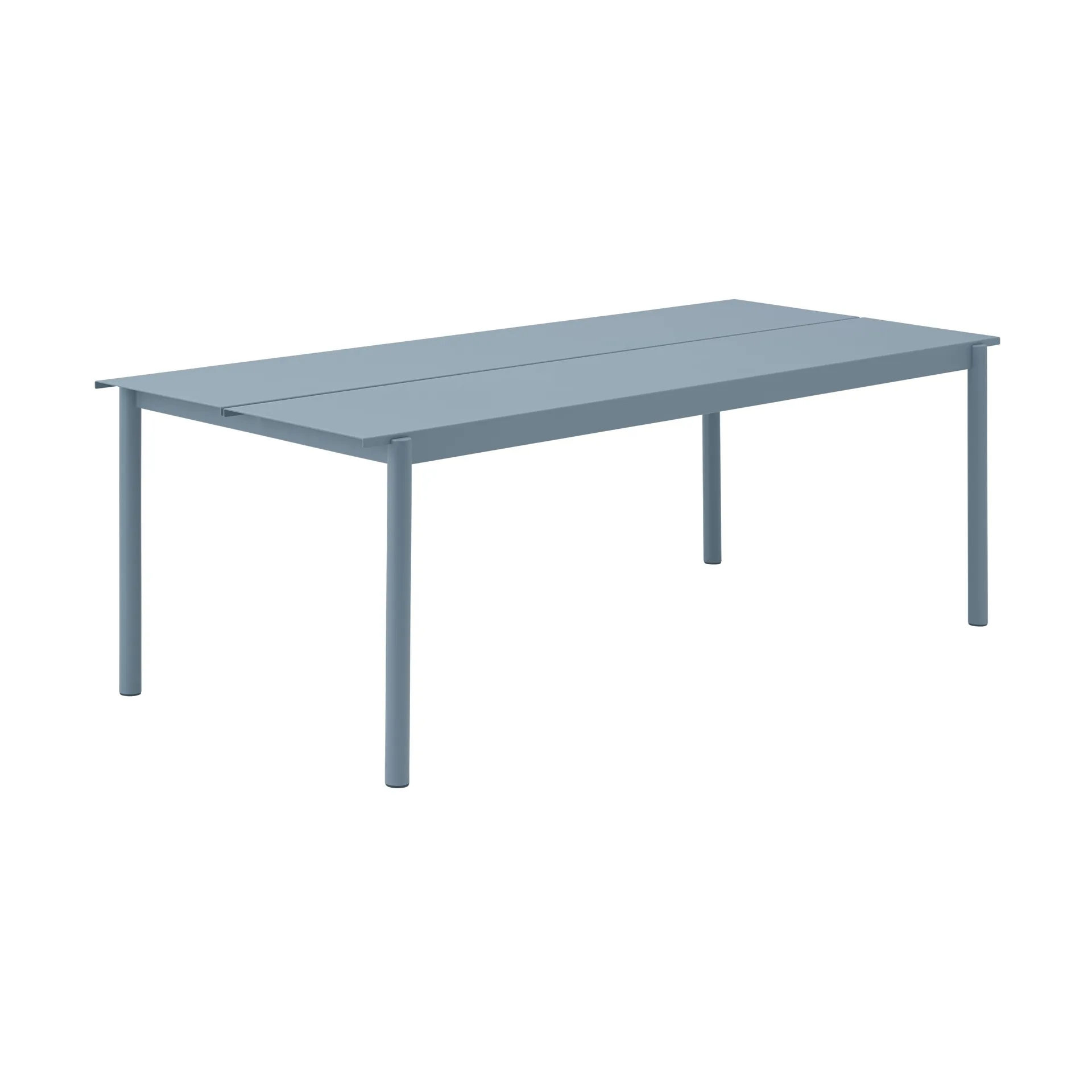 Linear steel table teräspöytä 200 cm, Pale blue Muuto