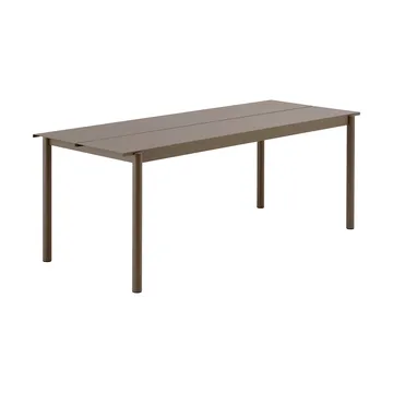 Linear steel table teräspöytä 200 cm - Taupe - Muuto