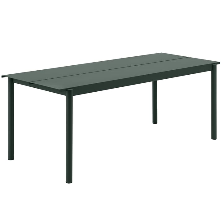 Linear steel table teräspöytä 200 cm - Tummanvihreä - Muuto