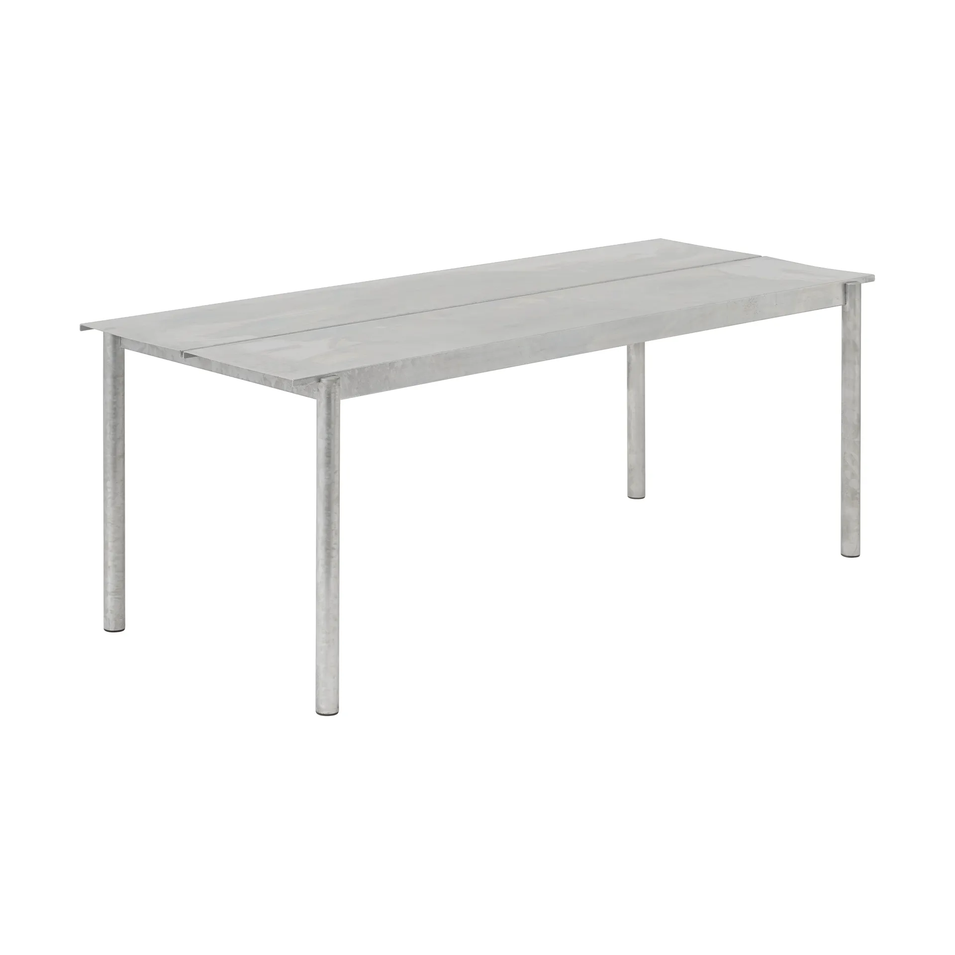 Linear steel table teräspöytä 200 cm, Warm galvanized steel Muuto