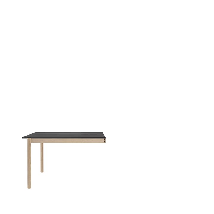 Linear System End Module -pöytä - Black-Oak 142 x 120 cm - Muuto
