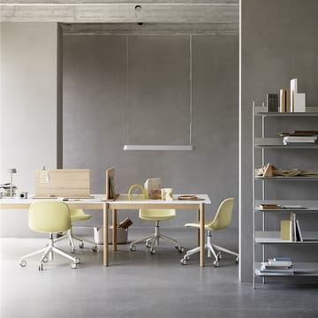 Linear System End Module -pöytä - Black-Oak 142 x 120 cm - Muuto