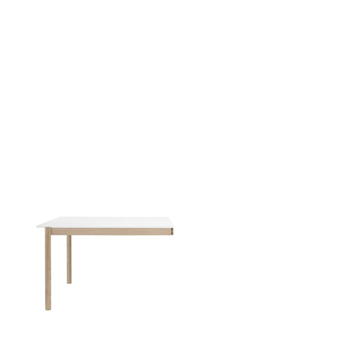Linear System End Module -pöytä - White laminate-Oak 142 x 120 cm - Muuto